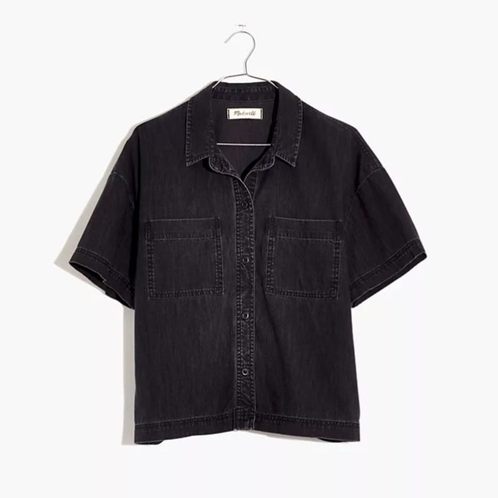 Madewell Button Up Shirt - Washed Black